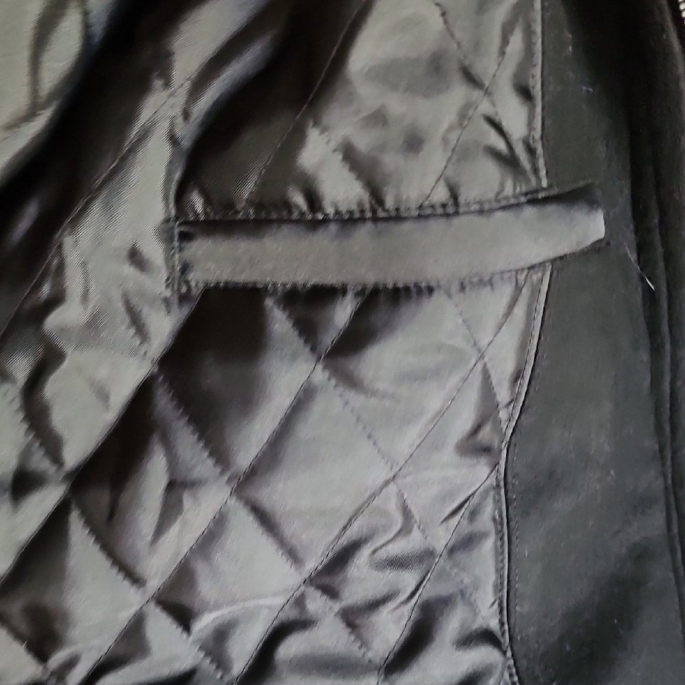 J.Crew Men’s Black Wool Trench Coat | Quilted Lined Hooded Jacket | Winter Essen - Picture 9 of 12